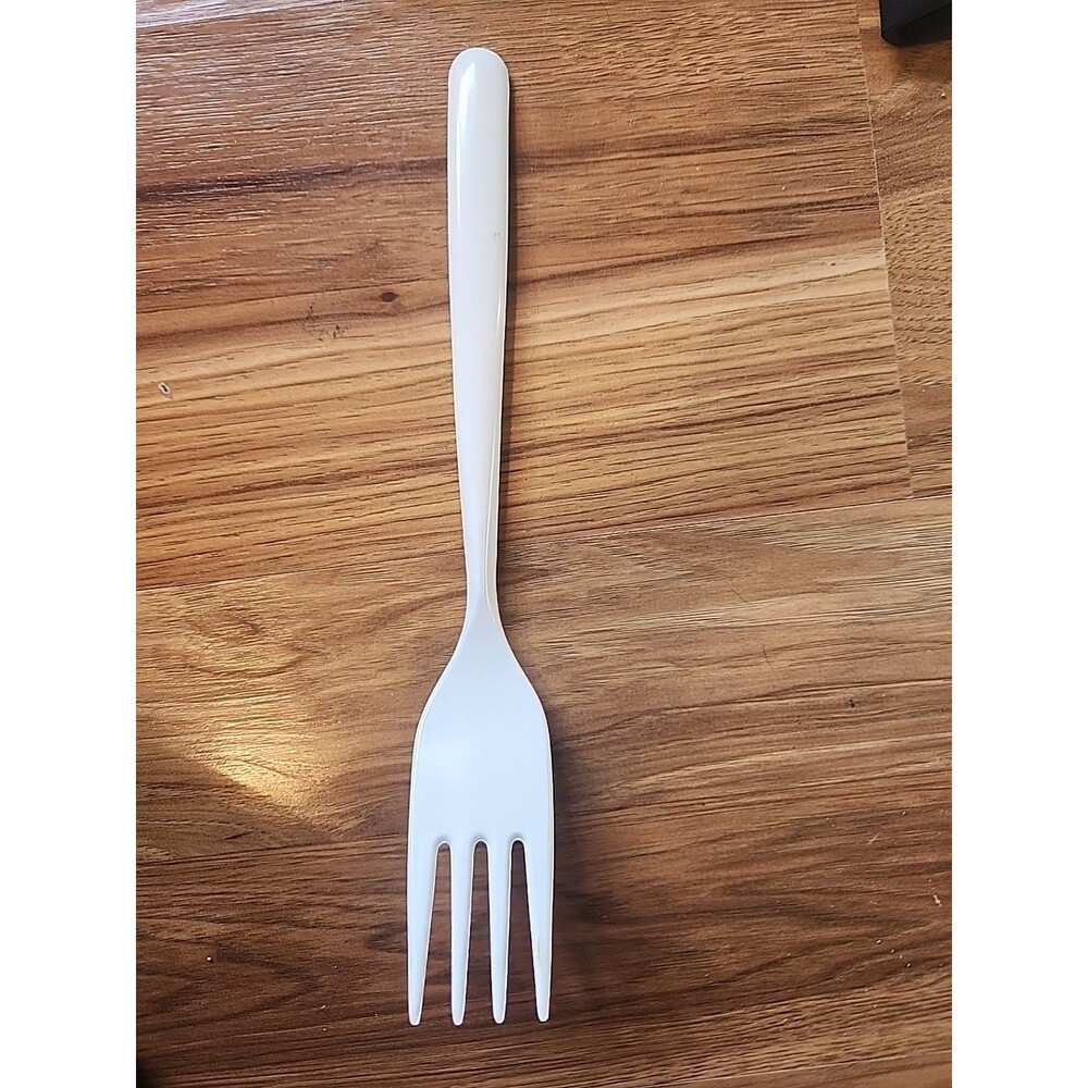 VTG COPCO USA White Melamine Serving Fork  # 652